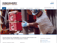 Tablet Screenshot of discoveryenergy.com